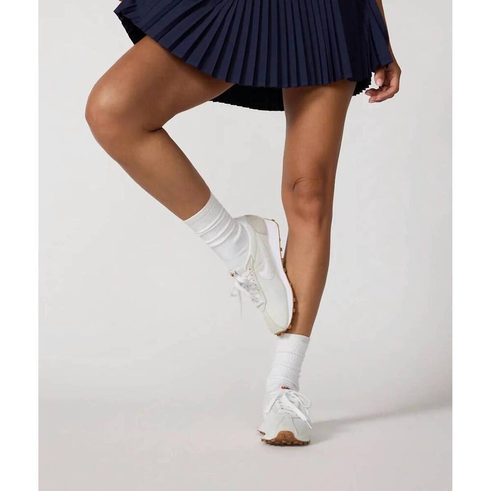 NEW MPG SPORT club micro pleated skort in navy